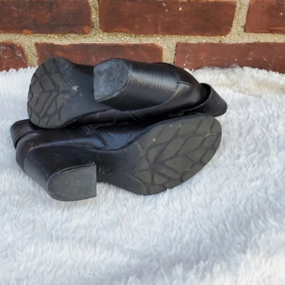 Bøc leather faux tie Ankle boots 9 - Picture 11 of 12